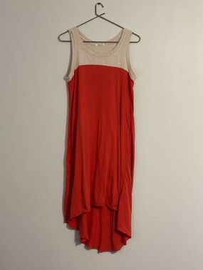 Anthropologie Aiko Colorblock High-Low Dress